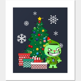 Flipqy Around The Christmas Tree Happy Tree Friends Posters and Art